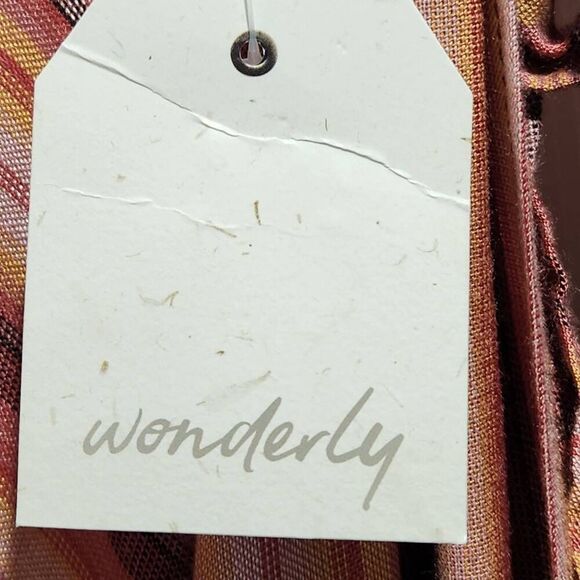 Wonderly Tie Waist T Back Jumpsuit striped rayon 1X new NWT - Picture 11 of 11